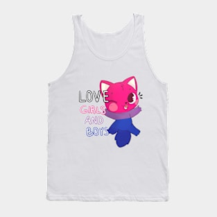 bisexual cat Tank Top